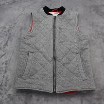 Old Navy Vest Youth/Teen XL 14/16 Gray Casual Full Zip Regular Standard Quilted - £21.01 GBP