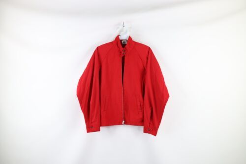Vtg 60s Streetwear Womens XL Distressed Cafe Racer Bomber Jacket Red AS ... - $34.60