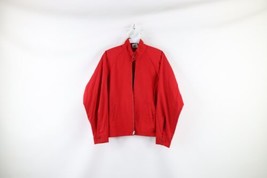 Vtg 60s Streetwear Womens XL Distressed Cafe Racer Bomber Jacket Red AS IS USA - £27.65 GBP