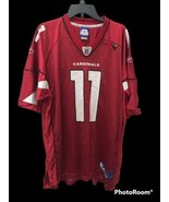 Reebok NFL Arizona Cardinals Larry Fitzgerald Jersey Authentic Red Men&#39;s... - £28.96 GBP