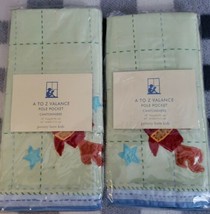 Pottery Barn Kids A to Z Valance Pole Pocket 18 x 44 Brand New  - $26.99