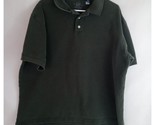 The Gap Men&#39;s Dark Green Short Sleeve Polo Shirt Size XL 100% Cotton - $14.54