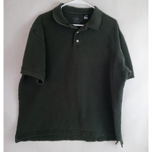 The Gap Men&#39;s Dark Green Short Sleeve Polo Shirt Size XL 100% Cotton - £11.35 GBP