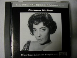 The Original Decca Recordings [Audio CD] Carmen McRae - $34.96