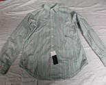 NEW POLO RALPH LAUREN GREEN PURPLE BUTTON UP LONG SLEEVE CASUAL FORMAL S... - $30.55