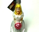 Old World Christmas Blonde Bride Glass Ornament Decoration 10227 - £9.33 GBP