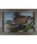 Wood Duck Carved Wood Wall Plaque - £23.89 GBP