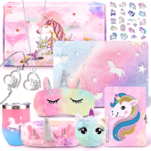 Unicorns Gifts Box for Age 6-8 Girls,Unicorn Gifts for Girls Age 4-6 6-8 8-10 wi - £48.15 GBP