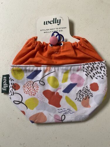 (1) Welly Human Repair First Aid Kit  Fabric Draw string bag stash Carry... - $4.59