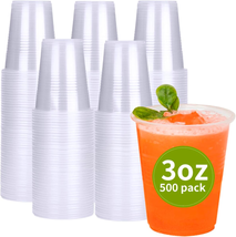 RACETOP 500 Pack 3 Oz Plastic Cups, Small Disposable Bathroom Cups 3 Oz,... - £17.37 GBP