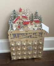 Beautiful NEW Martha Stewart Christmas DIY  Advent Calendar House Led Free Ship - £71.90 GBP