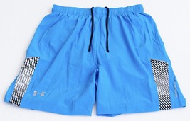 Under Armour Launch Run 7&quot; Blue Brief Lined Stretch Running Shorts Men&#39;s... - $48.74
