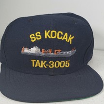 Vintage Us Navy Ss Kocak TAK-3005 Adjustable Hat Cap Med-Lg New Era Made In Usa - £17.90 GBP