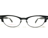 Jean Lafont Eyeglasses Frames CONSTANCE 100B Black Oval Cat Eye 50-16-142 - $280.28