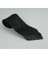 Van Heusen Silver &amp; Black Tie With Geometric Triangle Designs - $17.58 CAD