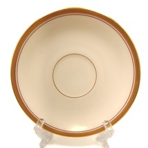 Lenox Nydia Saucer 5.63in Ivory Rust Gold Flowers 2in Verge ca 1940 - $9.60