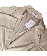Ivory Love Women&#39;s Jacket Size Large Solid Tan Business Casual Work Office - $39.93 CAD