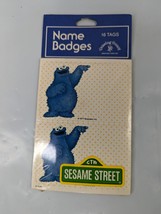 Sesame Street Name Badges Cookie Monster 1977 Muppets  - $12.95