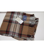 Bronte by Moon Highland Tweeds Pure New Wool Camel Steward Tartan Plaid ... - $156.80 CAD