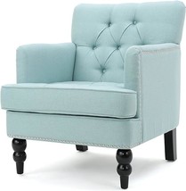 Christopher Knight Home Malone Fabric Club Chair, Light Blue 29.5D x 28W x 33.5H - £376.46 GBP