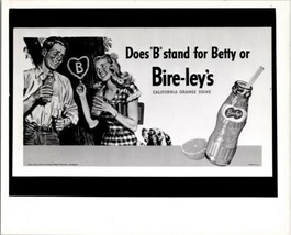 1940s Bireley&#39;s Soda Hollywood CA Cute Couple Art Advert Gene Lester Pho... - £31.23 GBP