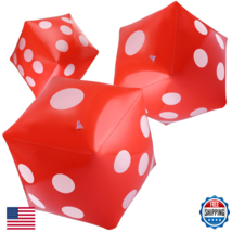 3 Pack Large 20" Inflatable Dice Jumbo Giant for Indoor Outdoor Party Games - $34.97