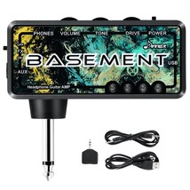 Bass Guitar Headphone Amp Basement Pocket Fx Wah Rechargeable Mini Pract... - $54.99