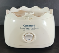 Cuisinart Ice-20 Frozen Yogurt Ice Cream Sorbet Maker Motor Base White -... - $270.65 MXN