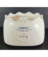 Cuisinart Ice-20 Frozen Yogurt Ice Cream Sorbet Maker Motor Base White -... - $270.65 MXN