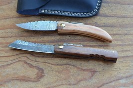 2 damascus 100% handmade beautiful tanto knife From The Eagle Collection M1733 - £58.62 GBP
