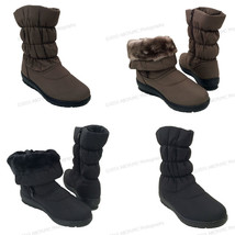 New Women's Winter Boots 10"  Fur Lined Warm Side Zipper Snow Shoes, Siz... - $15.95