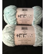 Bernat Baby Velvet &quot;Bleached Aqua&quot; 100% Polyester Yarn Lot 2/10.5oz Skei... - €19,69 EUR