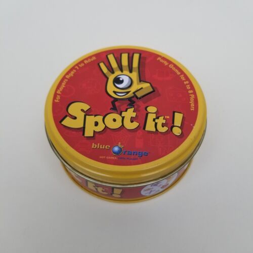 Asmodee Spot It!  Party Card Game COMPLETE 100% Blue Orange 2010 Used - $9.89