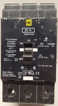 SQUARE D EDB EDB34020 CIRCUIT BREAKER 20A 20 AMP 3P 3 POLE 480Y/277V~ 48... - $88.00