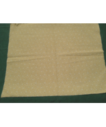 Fabric Marcus Bros. Off White Flowers Stems on Pale Gold 14&quot; x 12&quot; $1.55 - $1.55