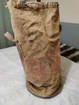 Vintage Southland Ice Company Canvas Ice Bag Galvanized Bottom Texas - £137.51 GBP