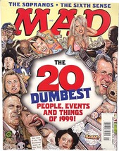 Mad Magazine #389 January 2000, 20 Dumbest People, Events &amp; Things 1999 - £7.85 GBP
