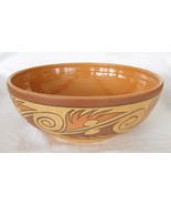 VINTAGE LA PENA VERAGUAS PANAMA  ART POTTERY LARGE BOWL-DATED 1982-CLAY CERAMICA - $4.95