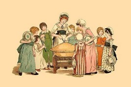 Cutting and Sharing by Kate Greenaway - Art Print - £17.25 GBP+