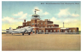 World Chamberlain Field Minneapolis Minnesota Airport Postcard - $9.89