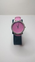 Manhattan By Croton,CM404264, Beautiful Pink Tone Crystal Bezel Pink Band,37mm - £8.25 GBP