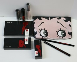 9 Betty Boop Lot Blush Eye shadow Palette Lip Gloss Eyeliner Mascara Polish Lip+ - £68.31 GBP