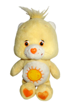 Vintage 2002 Funshine Care Bear Yellow Stuffed Plush 8 1/2&quot; By Play Along - £11.21 GBP