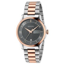 Gucci G-timeless Gray Dial Stainless Steel Unisex 38mm Watch YA126446 - £433.99 GBP