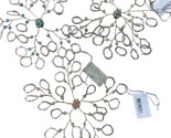 Seasons of Cannon Falls Glass &amp; Wire Beaded Snowflake Ornament Assorted 3pc - $11.59