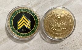 NEW U.S. Army Staff Sergeant E-5 Challenge Coin, - £14.78 GBP