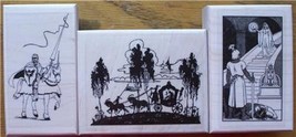 LOT 3 BRAND NEW RUBBER STAMPS ~ KNIGHTS - $20.00