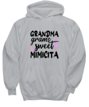 Grandma Hoodie Grandma Grams Sweet Mimicita Ash-H - £25.48 GBP