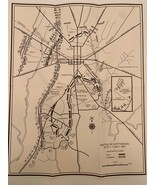 Battle Of Gettysburg Map - non parchment - $45.33 MXN