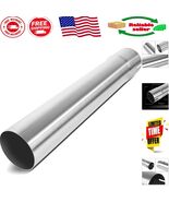 3&quot; OD 18&quot; DIY Exhaust Tube in Polished Stainless Steel for Custom Vehicles - $82.22 CAD